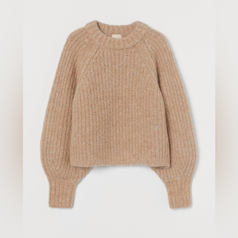 Knit Alpaca-blend Sweater Ivory Women’s small